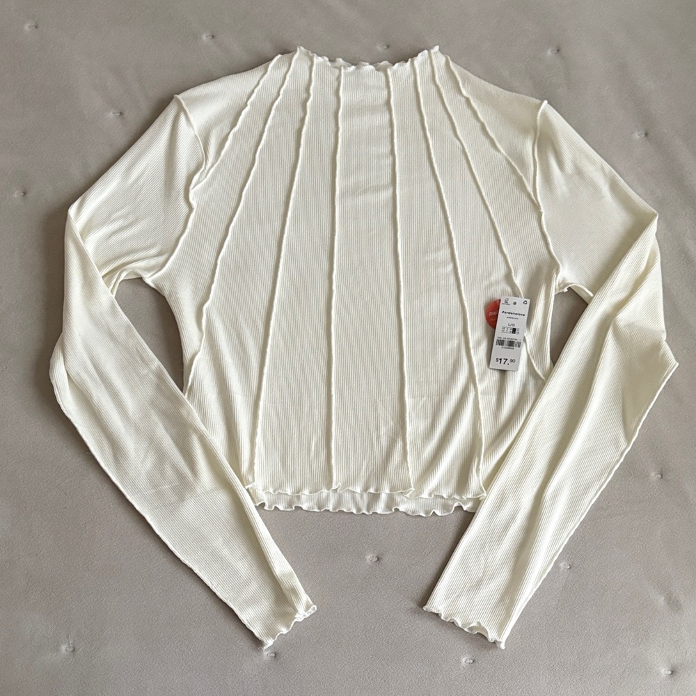 Ardene Cream Long Sleeve Top